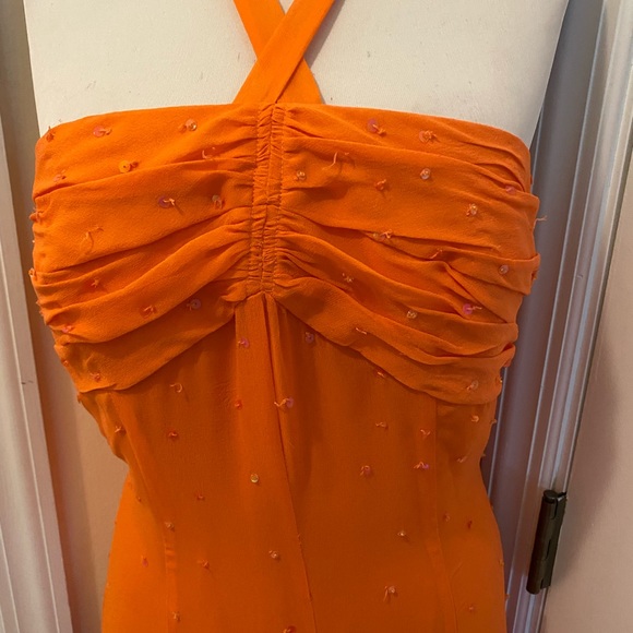 Alfred Angelo Halter cocktail gown Latin Dancer size 12 PROM - Picture 3 of 14